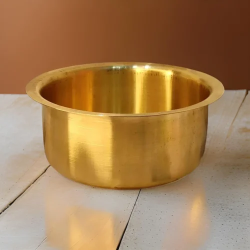 Brass Patila plain glossy Design, Brass Tope Brass Cookware Brass Bhagona Brass Tapeli Topia